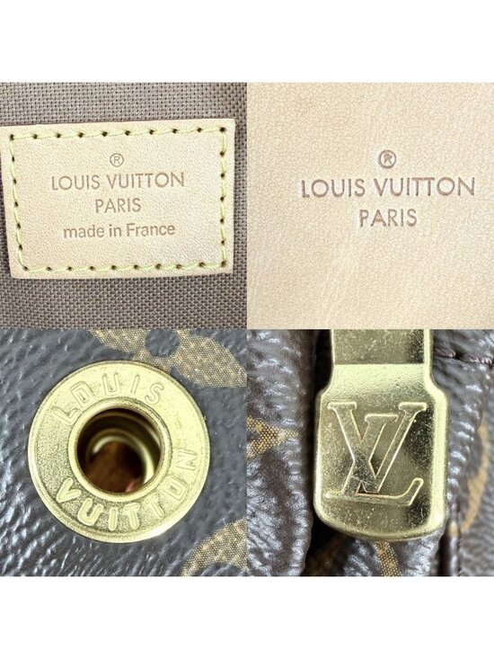 Louis Vuitton Backpack Sac a Dos Bosfall Monogram Canvas Brown Gold Vintage main image 7